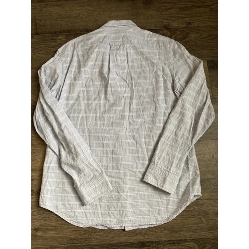 Mens Banana Republic oxford shirt camden fit 100% cotton White & Blue size M